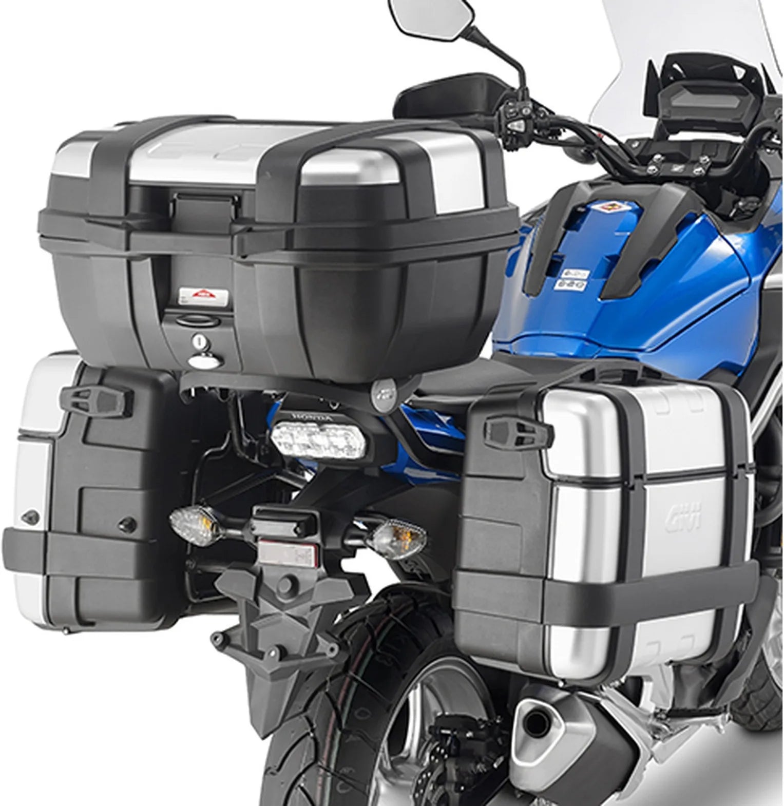 Seitenkoffer Monokey Trekker Schwarz 92 Lt Trekker Aluminium - Givi Kompatibel Mit Honda Nc 750 S (2016-2020)