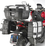 Seitenkoffer Monokey Trekker Dolomiti Aluminium 60 Lt Für Original Gepäckgitter Trekker Dolomiti Aluminium - Givi Kompatibel Mit Honda X-Adv 750 (2017-2020)