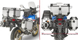 Träger Monokey + Stahlrohr-Seitenkofferträger Für Monokey Cam-Side Koffer - Givi Kompatibel Mit Honda Crf 1000 L Africa Twin (2018-2019)
