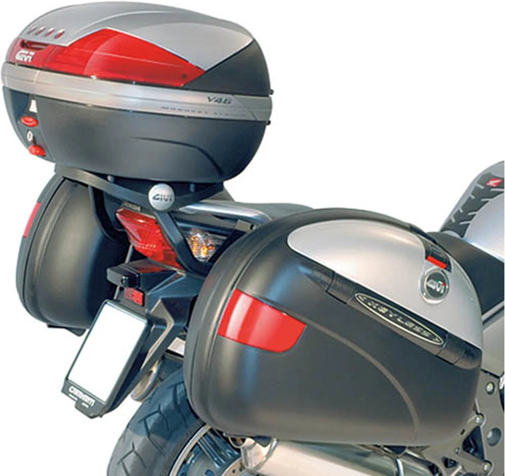 Seitenkoffer Monokey Trekker 66 Lt Trekker Aluminium - Givi Kompatibel Mit Honda Cbf 600 S - N (2004-2012)