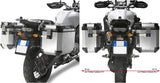 Seitenkoffer Monokey Cam-Side Trekker Outback Evo Smart Aluminium + Schloss 74 Lt Trekker Outback Evo Smart Aluminium - Givi Kompatibel Mit Yamaha Xt 1200 Ze Super Ténéré (2014-2020)