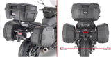 Monokey Trekker Black Side Cases - 66 Lt Trekker Aluminium - Givi Compatible With Yamaha Tracer 7 - Gt (2020-2024)