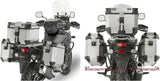 Seitenkoffer Monokey Cam-Side Trekker Outback Evo Smart Aluminium + Schloss 77 Lt Trekker Outback Evo Smart Aluminium - Givi Kompatibel Mit Suzuki Dl 650 V-Strom (2017-2024)