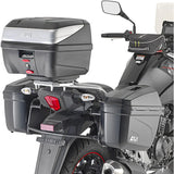 Seitenkoffer Monokey Schwarz 66 Lt Nylon - Givi Kompatibel Mit Suzuki V-Strom 250 (2017-2021)