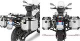 Seitenkoffer Monokey Cam-Side Trekker Outback Evo Smart Aluminium Schwarz + Schloss 74 Lt Trekker Outback Evo Smart Aluminium - Givi Kompatibel Mit Bmw F 700 Gs (2013-2017)