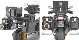 Monokey Cam-Side Trekker Outback Evo Smart Aluminium Side Cases + Locks - 74 Lt Trekker Outback Evo Smart Aluminium - Givi Compatible With Bmw R 1250 Gs (2019-2023)