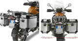 Seitenkoffer Monokey Cam-Side Trekker Outback Evo Smart Eloxiertem Aluminium + Schloss 77 Lt Trekker Outback Evo Smart Eloxiertem Aluminium - Givi Kompatibel Mit Bmw R 1200 Gs Adventure (2006-2013)