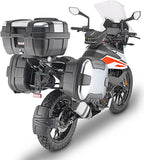 Satteltaschen Monokey Schwarz 50 Lt Technopolymer - Givi Kompatibel Mit Ktm 390 Adventure (2020-2024)