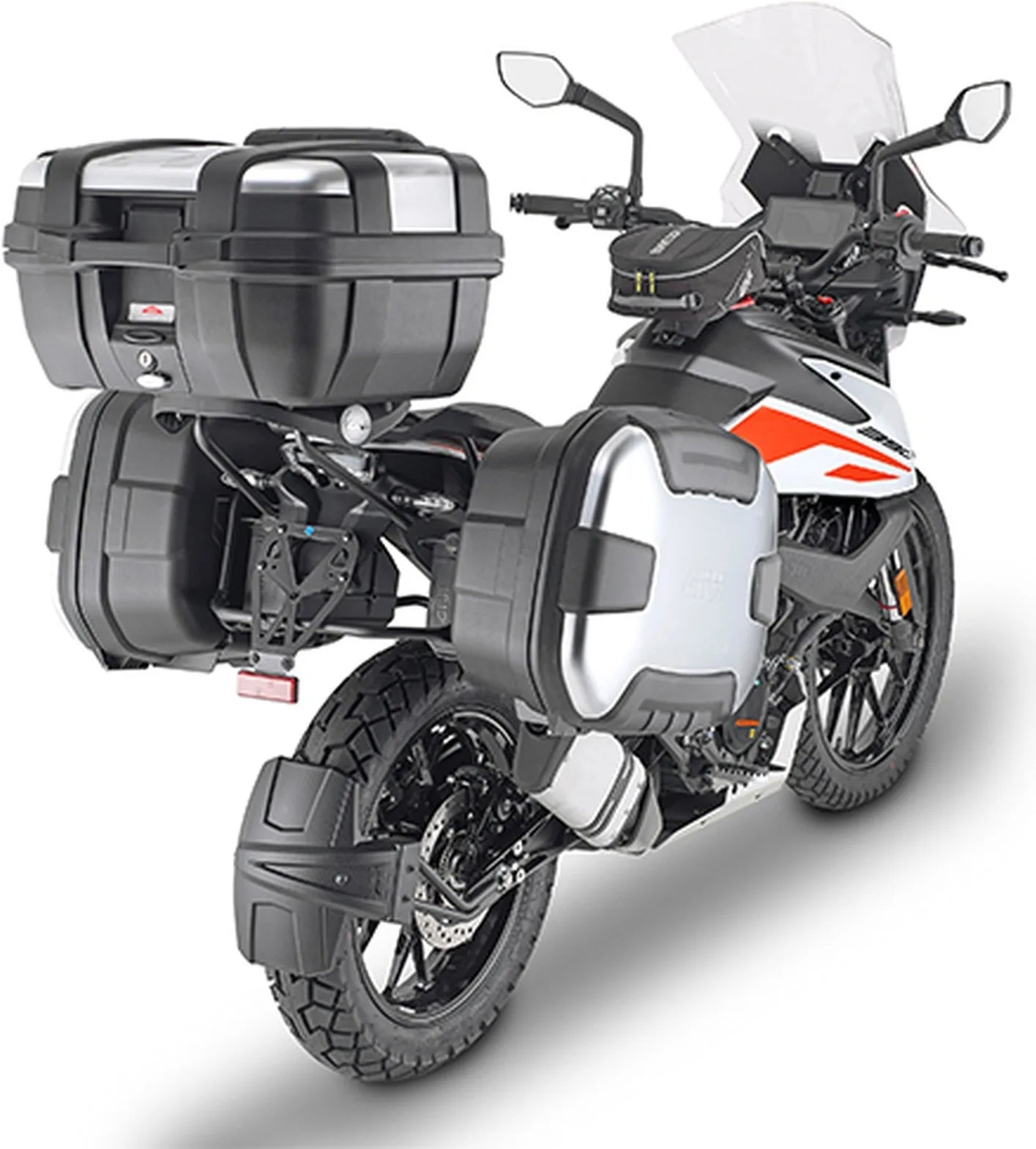 Seitenkoffer Monokey Schwarz 44 Lt Technopolymer - Givi Kompatibel Mit Ktm 390 Adventure (2020-2024)