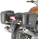 Seitenkoffer Monokey Trekker Schwarz 92 Lt Trekker Aluminium - Givi Kompatibel Mit Royal Enfield Interceptor 650 (2019-2024)