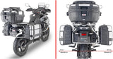 Seitenkoffer Monokey Schwarz 66 Lt Nylon - Givi Kompatibel Mit Cfmoto 800 Mt (2022-2024)