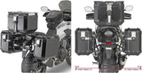Seitenkoffer Monokey Cam-Side Trekker Outback Evo Smart Aluminium Schwarz + Schloss 96 Lt Trekker Outback Evo Smart Aluminium - Givi Kompatibel Mit Honda Cb 500 X (2019-2023)