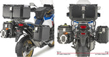 Monokey Cam-Side Trekker Outback Evo Smart Aluminium Side Cases + Locks - 74 Lt For Original Rack Trekker Outback Evo Smart Aluminium - Givi Compatible With Honda Crf 1100 L Africa Twin (2020-2023)