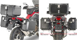 Seitenkoffer Monokey Cam-Side Trekker Outback Evo Smart Aluminium Schwarz + Schloss 74 Lt Trekker Outback Evo Smart Aluminium - Givi Kompatibel Mit Honda Crf 1100 L Africa Twin (2020-2023)