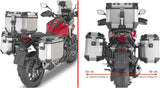 Topcase + Seitenkoffer Trekker Outback Evo Smart Aluminium Gefertigt 138 Lt Trekker Outback Evo Smart Eloxiertem Aluminium - Givi Kompatibel Mit Honda Nc 750 X (2021-2025)