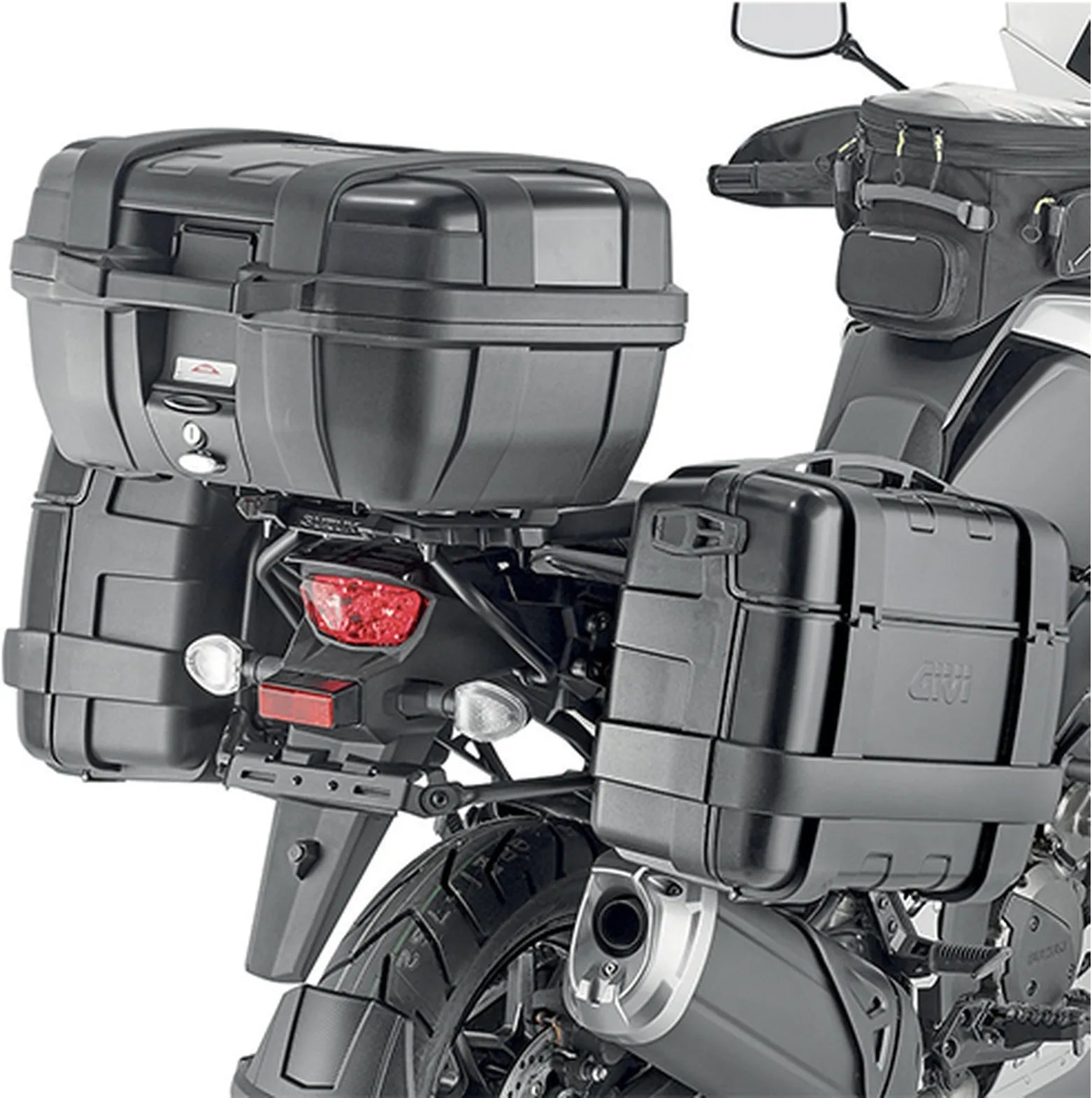 Seitenkoffer Monokey Trekker Dolomiti Aluminium Schwarz 60 Lt Trekker Dolomiti Aluminium - Givi Kompatibel Mit Suzuki V-Strom 1050 De (2023)