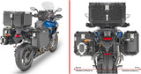 Monokey Cam-Side Trekker Outback Evo Smart Black Aluminium Side Cases + Locks - 84 Lt Trekker Outback Evo Smart Aluminium - Givi Compatible With Triumph Tiger 1200 Rally Explorer (2022-2024)