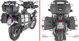 Monokey Trekker Dolomiti Black Aluminium Side Cases - 72 Lt Trekker Dolomiti Aluminium - Givi Compatible With Triumph Tiger 1200 Rally Explorer (2022-2024)