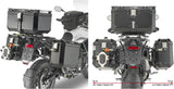 Seitenkoffer Monokey Cam-Side Trekker Outback Evo Smart Aluminium + Schloss 96 Lt Trekker Outback Evo Smart Aluminium - Givi Kompatibel Mit Triumph Tiger 900 (2020-2023)