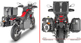 Monokey Cam-Side Trekker Outback Evo Smart Aluminium Side Cases + Locks - 77 Lt Trekker Outback Evo Smart Aluminium - Givi Compatible With Aprilia Tuareg 660 (2021-2024)