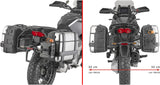 Monokey Trekker Dolomiti Black Aluminium Side Cases - 72 Lt Trekker Dolomiti Aluminium - Givi Compatible With Moto Guzzi Stelvio 1000 (2024)