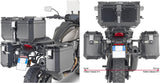 Monokey Cam-Side Trekker Outback Evo Smart Black Aluminium Side Cases + Locks - 77 Lt Trekker Outback Evo Smart Aluminium - Givi Compatible With Harley-Davidson Pan America 1250 (2021-2023)