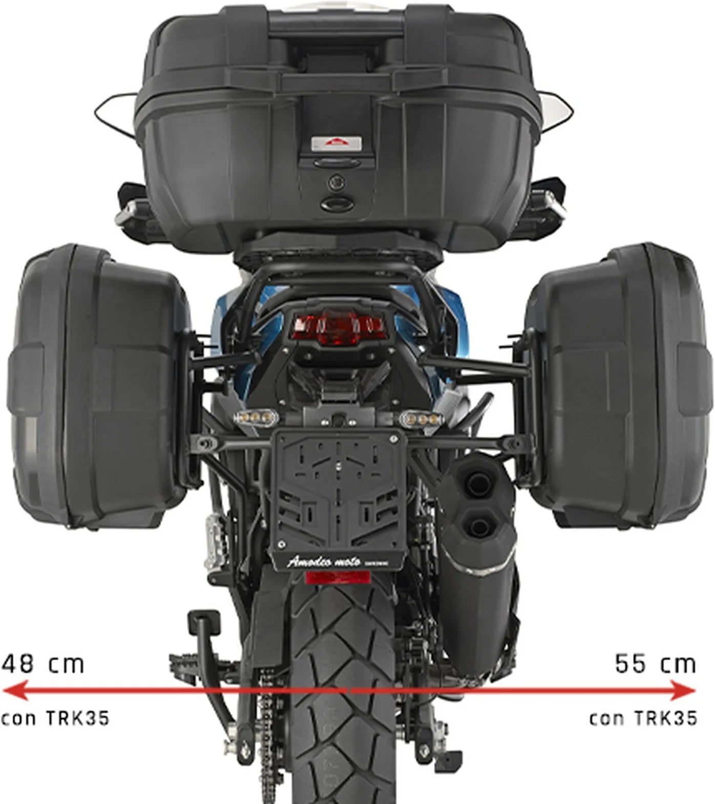 Seitenkoffer Monokey Trekker Alaska Aluminium 72 Lt Trekker Alaska Aluminium - Givi Kompatibel Mit Qj Motor Srt 600 Sx (2024)