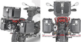 Monokey Cam-Side Trekker Outback Evo Smart Anodized Aluminium Side Cases + Locks - 74 Lt Trekker Outback Evo Smart Anodized Aluminium - Givi Compatible With Moto Guzzi V85 Tt (2019-2023)