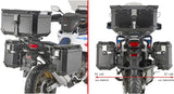 Stahlrohr-Seitenkofferträger Pl One-Fit Mit Rechtem Seitlichem Versatz Für Monokey Cam-Side - Givi Kompatibel Mit Honda Crf 1100 L Africa Twin Adventure Sports (2020-2023)