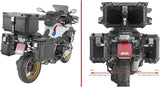 Stahlrohr-Seitenkofferträger Pl One-Fit Mit Rechtem Seitlichem Versatz Für Monokey Cam-Side - Givi Kompatibel Mit Bmw R 1200 Gs Adventure (2014-2018)