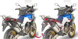 Monokey Trekker Dolomiti Black Aluminium Side Cases - 72 Lt Trekker Dolomiti Aluminium - Givi Compatible With Honda Crf 1000 L Africa Twin Adventure Sports (2018-2019)