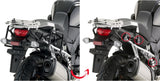 Monokey Trekker Black Side Cases - 66 Lt Trekker Aluminium - Givi Compatible With Suzuki Dl 1000 V-Strom (2014-2016)