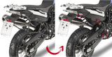 Satteltaschen Monokey Canyon Schwarz 70 Lt Canyon Nylon - Givi Kompatibel Mit Bmw F 800 Gs (2008-2017)