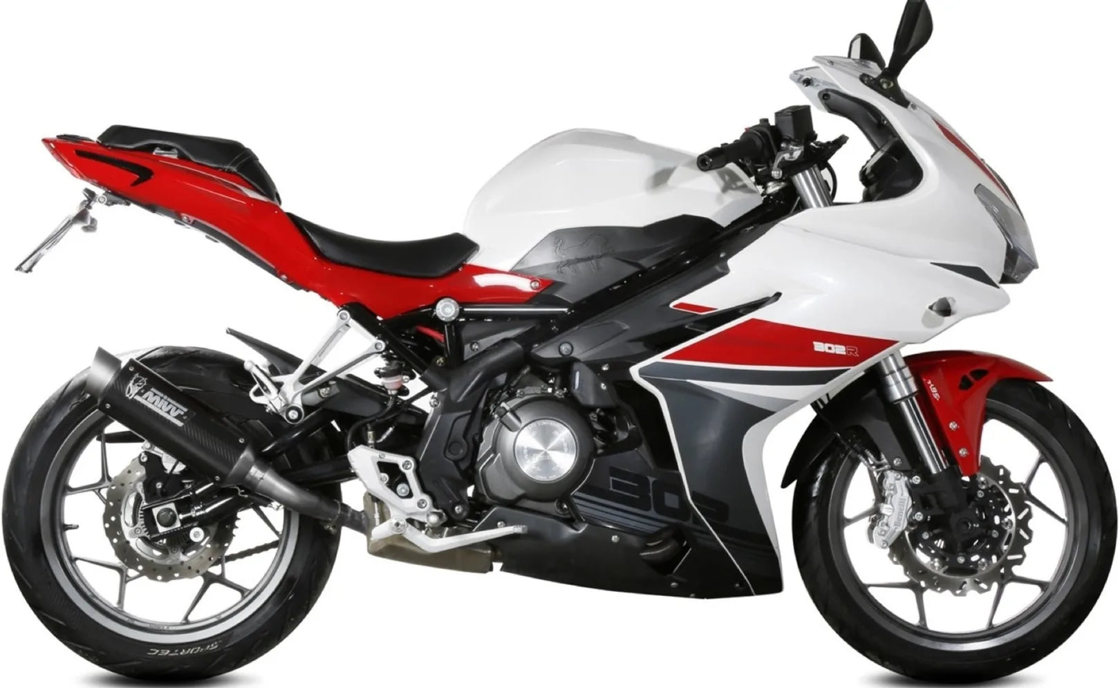 Auspuffendstück Mit Geräuschzulassung Gppro Carbon - Mivv Kompatibel Mit Benelli Bn 302 R (2017-2020)