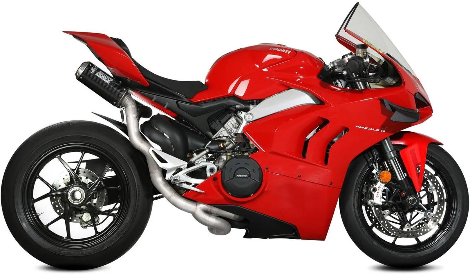 Komplette Auspuffanlage Ohne Katalysator Und Ohne Geräuschzulassung Mk3 Carbon - Mivv Kompatibel Mit Ducati Panigale V4 (2018-2022)