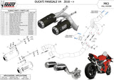 Komplette Auspuffanlage Ohne Katalysator Und Ohne Geräuschzulassung Mk3 Carbon - Mivv Kompatibel Mit Ducati Panigale V4 (2018-2022)