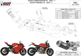 Komplette Auspuffanlage Ohne Katalysator Und Ohne Geräuschzulassung Mk3 Carbon - Mivv Kompatibel Mit Ducati Streetfighter V4 (2020-2022)