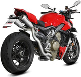 Komplette Auspuffanlage Ohne Katalysator Und Ohne Geräuschzulassung X-M1 Titan - Mivv Kompatibel Mit Ducati Streetfighter V4 (2020-2022)