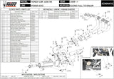 Komplette Auspuffanlage Ohne Katalysator Und Ohne Geräuschzulassung Suono Full Titan Carbon - Mivv Kompatibel Mit Honda Cbr 1000 Rr (2008-2013)