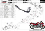 Komplette Auspuffanlage Ohne Katalysator Und Ohne Geräuschzulassung Delta Race Full Titan Carbon - Mivv Kompatibel Mit Suzuki Gsx-R 1300 Hayabusa (2008-2017)