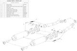 Doppelauspuffanlage Mit Geräuschzulassung Gp Carbon - Mivv Kompatibel Mit Suzuki Gsx-R 1000 (2007-2008)