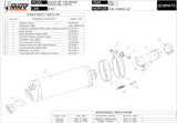 Exhaust Tip With Noise Certification Oval Stainless Steel - Mivv Compatible With Suzuki Gsf 1250 Bandit (2007-2016)