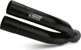 Exhaust Tip With Noise Certification Double Gun Steel Black - Mivv Compatible With Suzuki Gladius (2009-2015)