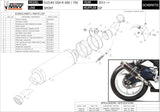 Auspuffendstück Mit Geräuschzulassung Gp Carbon - Mivv Kompatibel Mit Suzuki Gsx-R 600 (2011-2016)