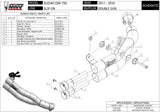 Auspuffendstück Ohne Katalysator Und Ohne Geräuschzulassung Double Gun Stahl Schwarz - Mivv Kompatibel Mit Suzuki Gsr 750 (2011-2016)