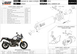 Auspuffendstück Mit Geräuschzulassung Oval Edelstahl - Mivv Kompatibel Mit Suzuki Dl 1050 V-Strom - Xt (2020-2024)