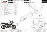 Auspuffendstück Mit Geräuschzulassung Speed Edge Edelstahl Carbon - Mivv Kompatibel Mit Suzuki Dl 1050 V-Strom - Xt (2020-2024)