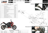 Auspuffendstück Mit Geräuschzulassung Gp Stahl Schwarz - Mivv Kompatibel Mit Suzuki Gsx-S 1000 (2015-2020)