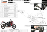 Exhaust Tip With Noise Certification Gp Carbon - Mivv Compatible With Suzuki Gsx-S 1000 (2015-2020)