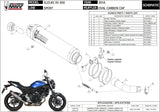 Auspuffendstück Ohne Katalysator Und Ohne Geräuschzulassung Gp Stahl Schwarz - Mivv Kompatibel Mit Suzuki Van 200 (2016-2017)